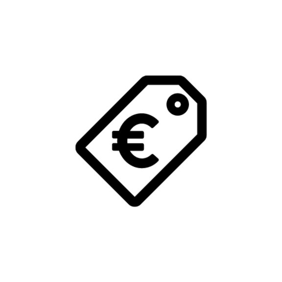 Symbol, das auf den Vorteil der RÖDER Lagerhallen hinweist - Kosteneffizienz