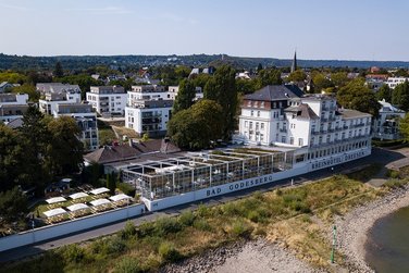 Rheinhotel Dreesen Bodega Zelt Vogelperspektive