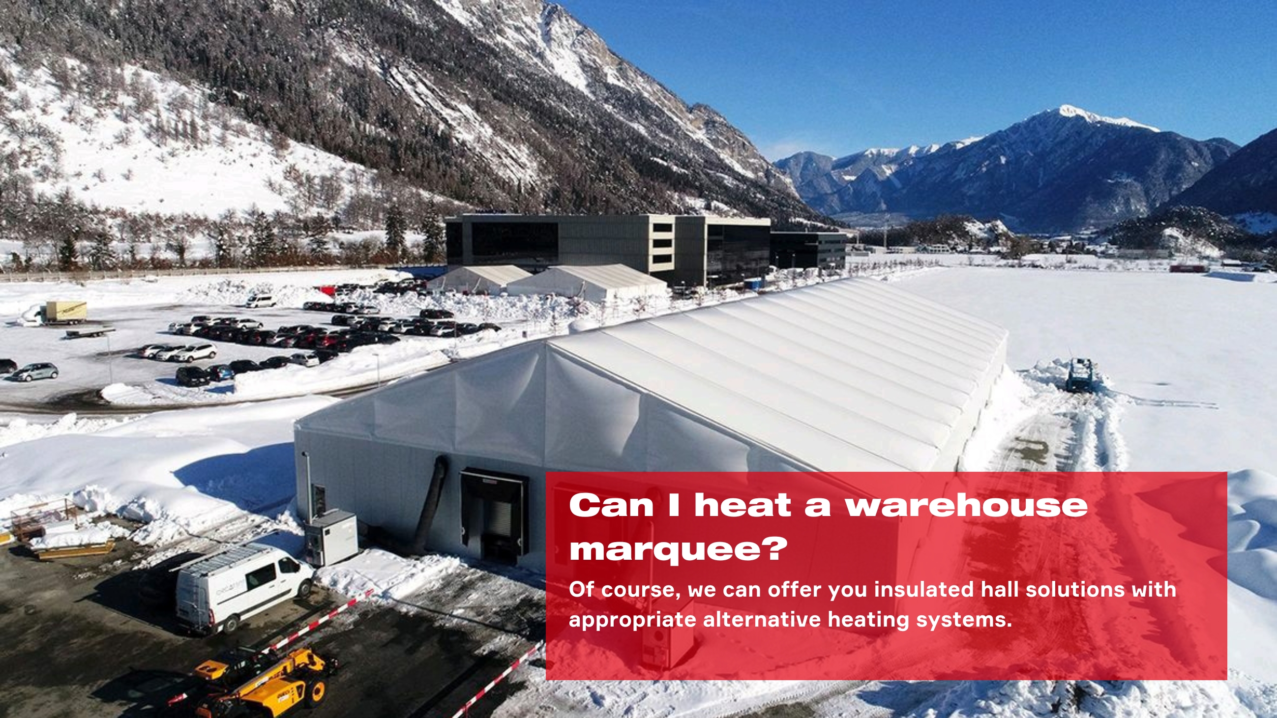 Industrial Marquees - insulated storage halls
